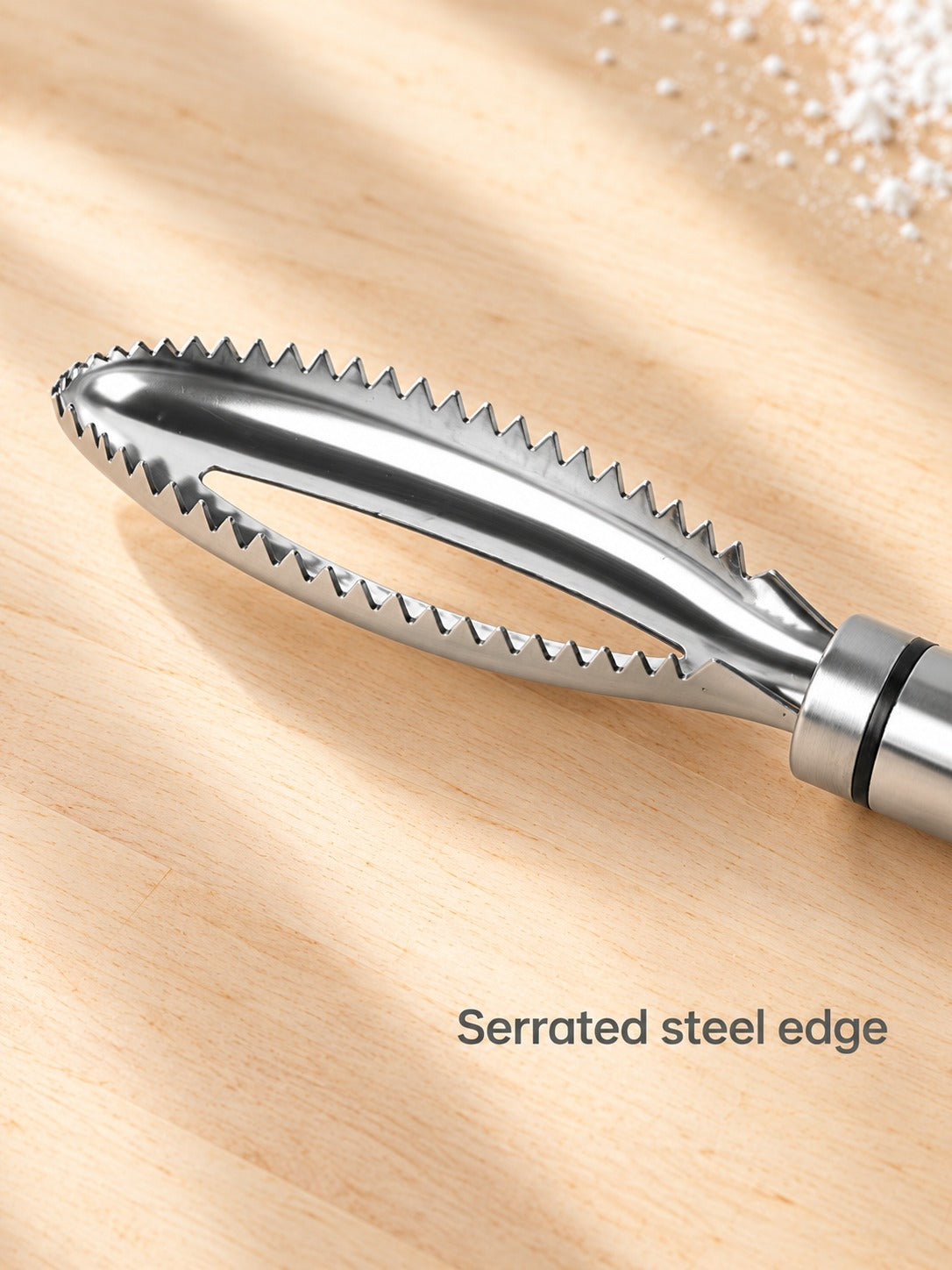 304 Stainless Steel Fish Scaler With Serrated Blade