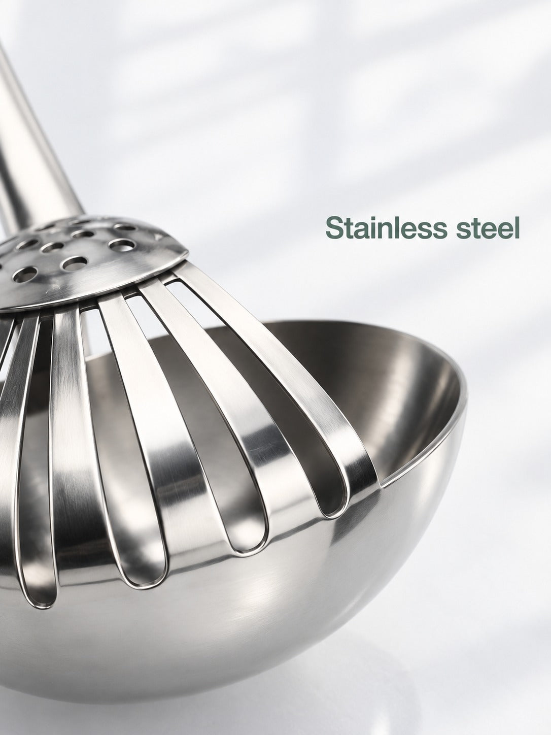 Stainless Steel Hot Pot Spoon with Strainer for Soup