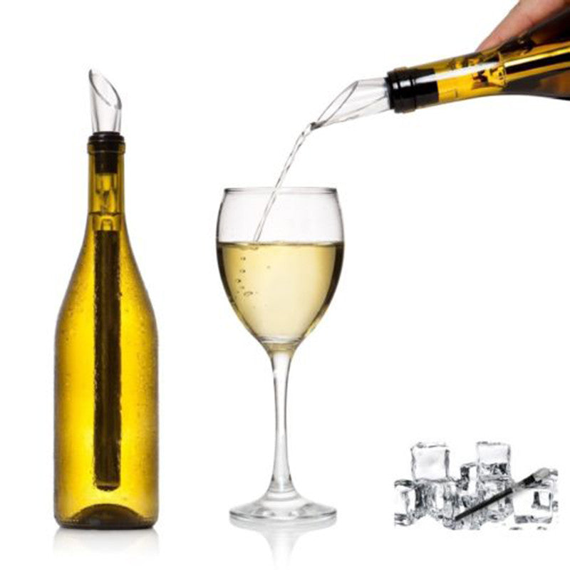Stainless Steel Wine Chiller Stick With Wine Pourer
