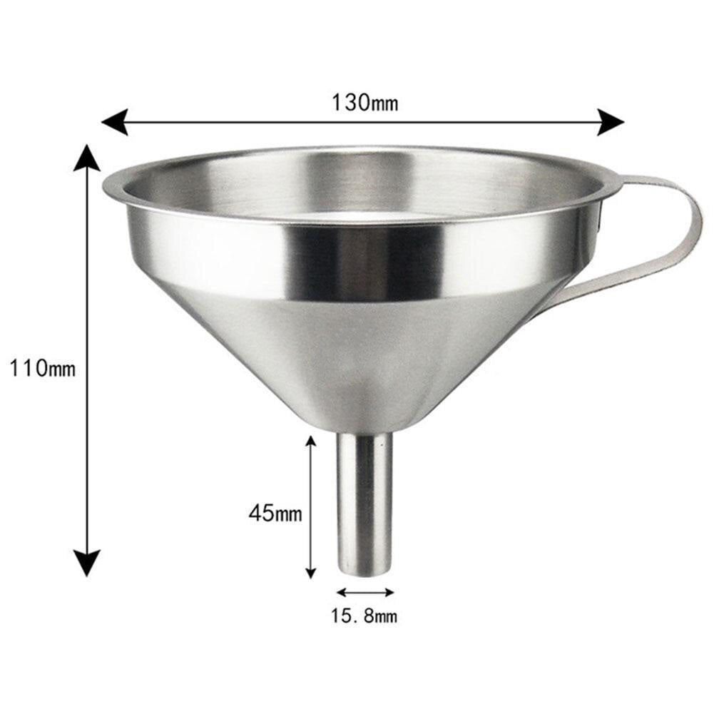 Steel Kitchen Funnel with Strainer for Cooking Oil