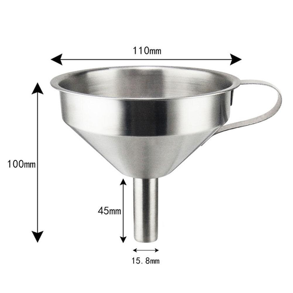 Steel Kitchen Funnel with Strainer for Cooking Oil