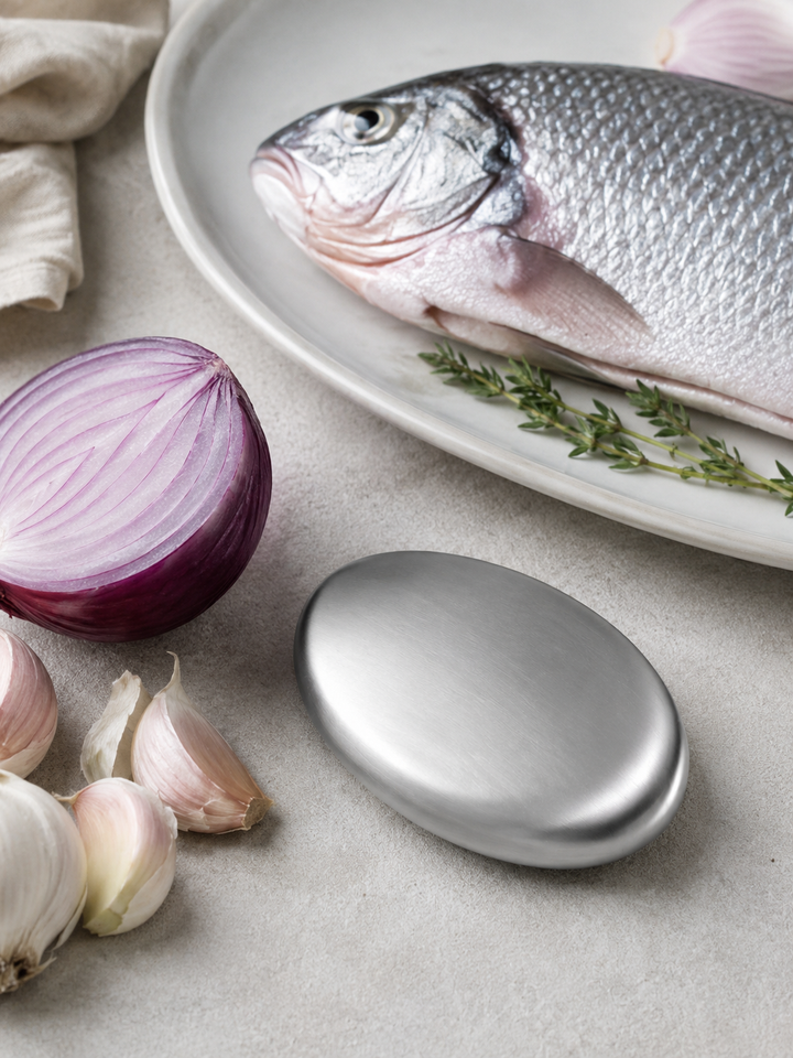Stainless Steel Odor Remover Bar — Kitchen Soap Alternative