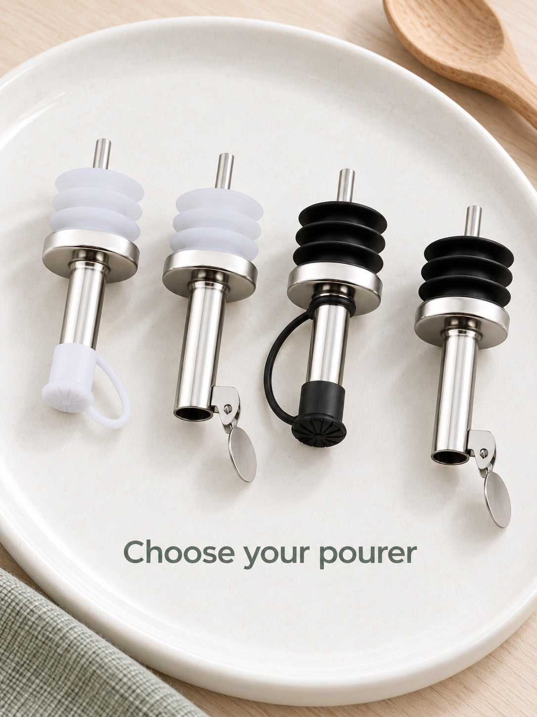 Stainless Steel Oil Bottle Stopper for Clean Pours