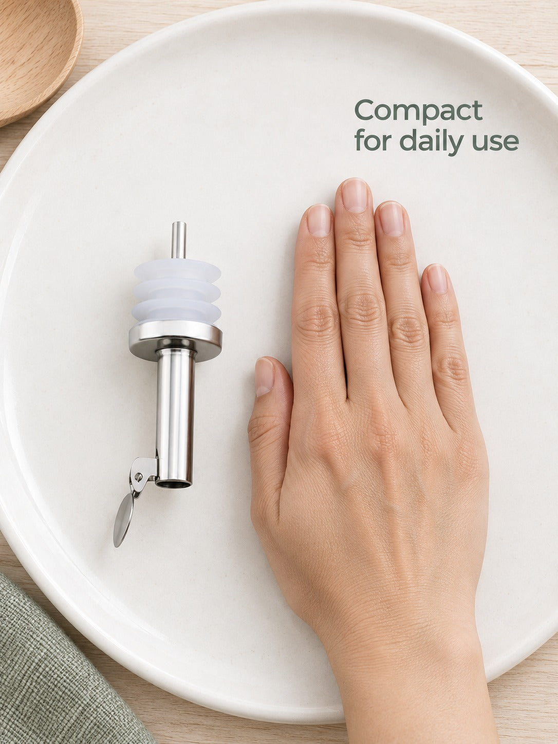 Stainless Steel Oil Bottle Stopper for Clean Pours