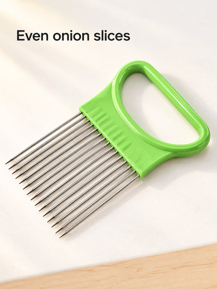 Stainless Steel Onion Slicer Holder for Even Onion Rings