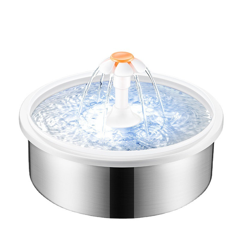 Stainless Steel Pet Fountain for Quiet Fresh Water