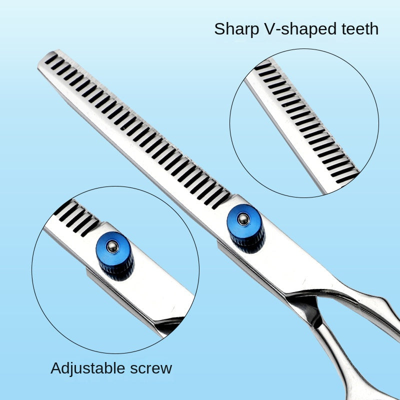 Stainless Steel Dog Grooming Scissors for Even Coat Blending