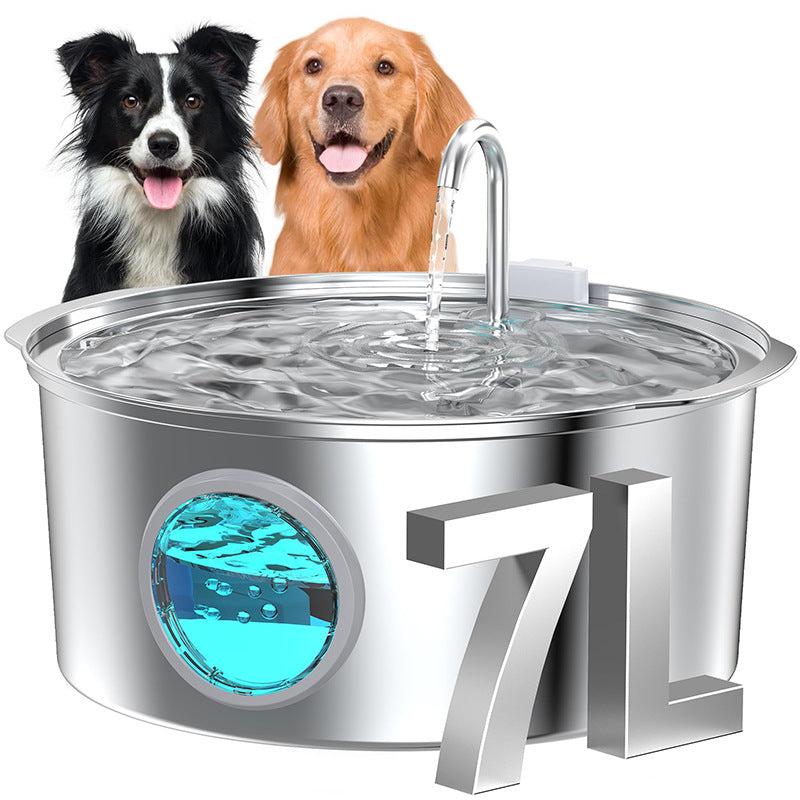 Stainless Steel Pet Water Fountain for Fresh, Clean Flow