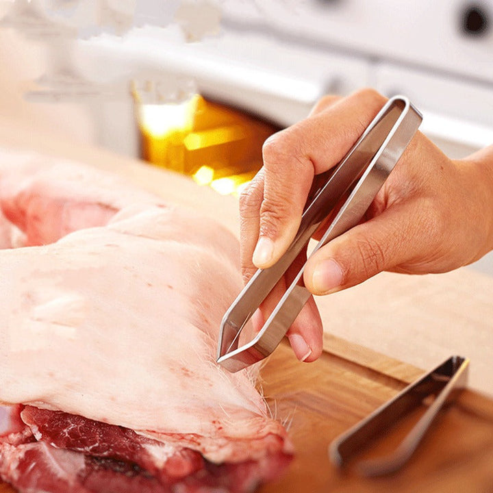 Stainless Steel Tweezers for Pig Hair and Fish Bones