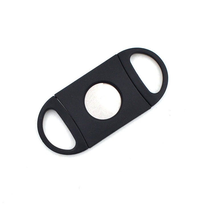 Stainless Steel Cigar Cutter with Double-Blade V-Cut