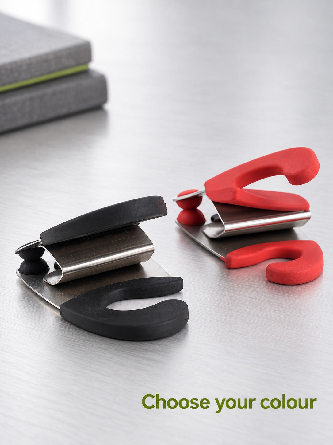 Stainless Steel Pot Clips for Spoons, Ladles and Spatulas