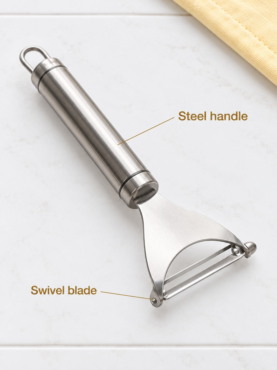 Stainless Steel Potato Masher & Peeler Set for Fluffy Mash