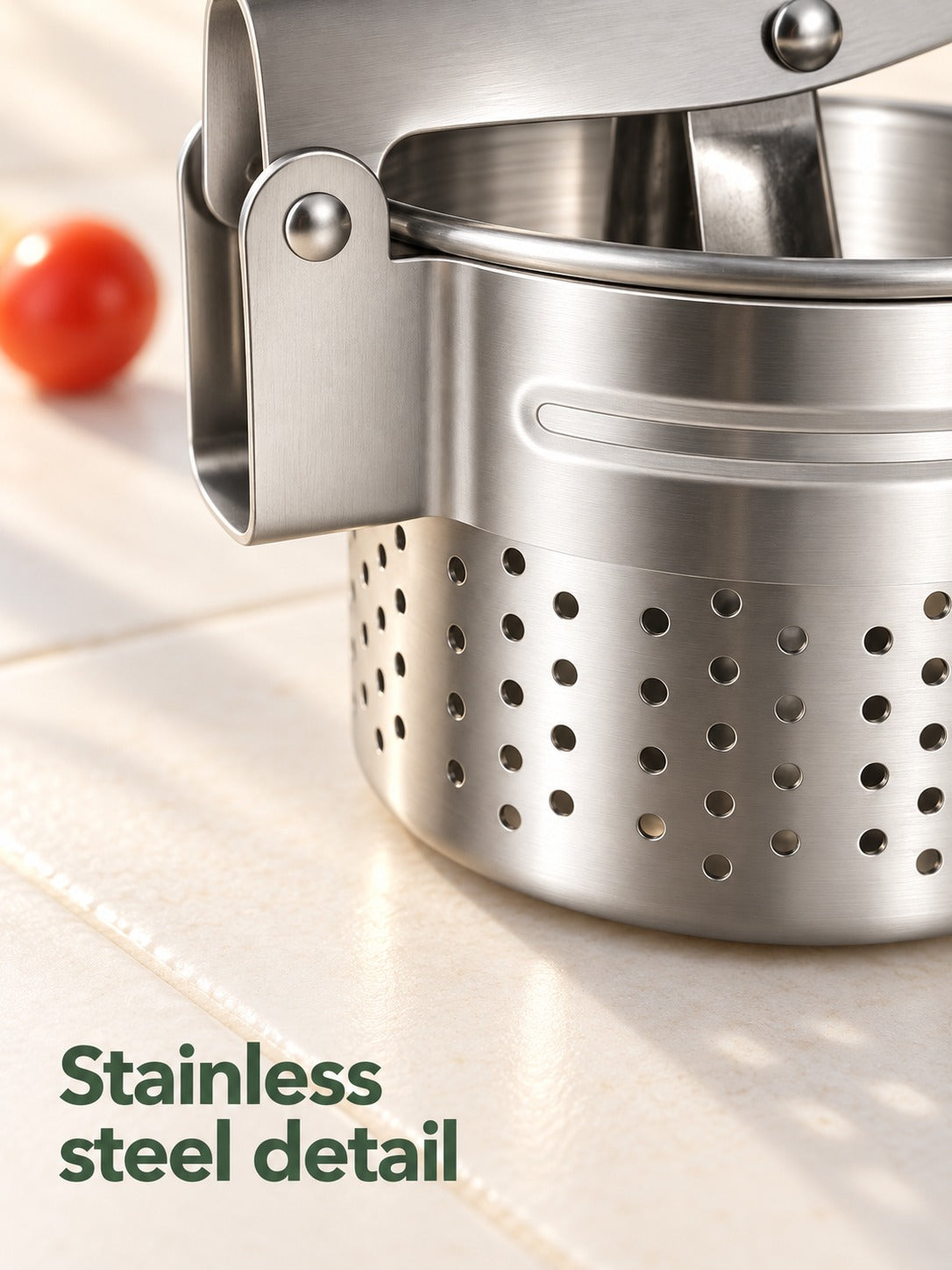 Stainless Steel Potato Ricer and Masher for Fluffy Mash