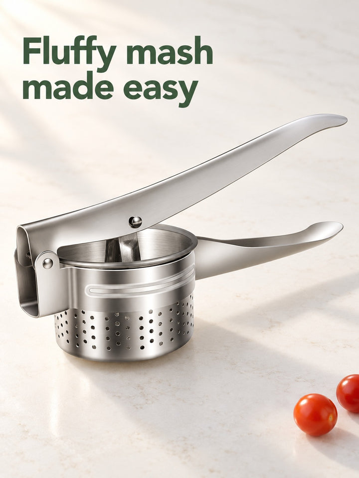 Stainless Steel Potato Ricer and Masher for Fluffy Mash