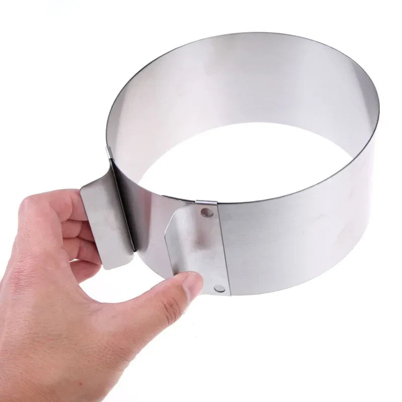 Adjustable Stainless Steel Cake Ring Mold, 6-12 Inch