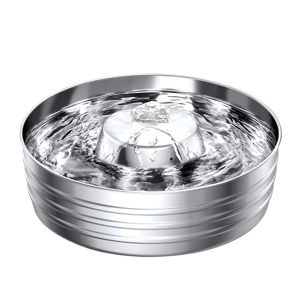 Stainless Steel Pet Water Fountain for Quiet Hydration