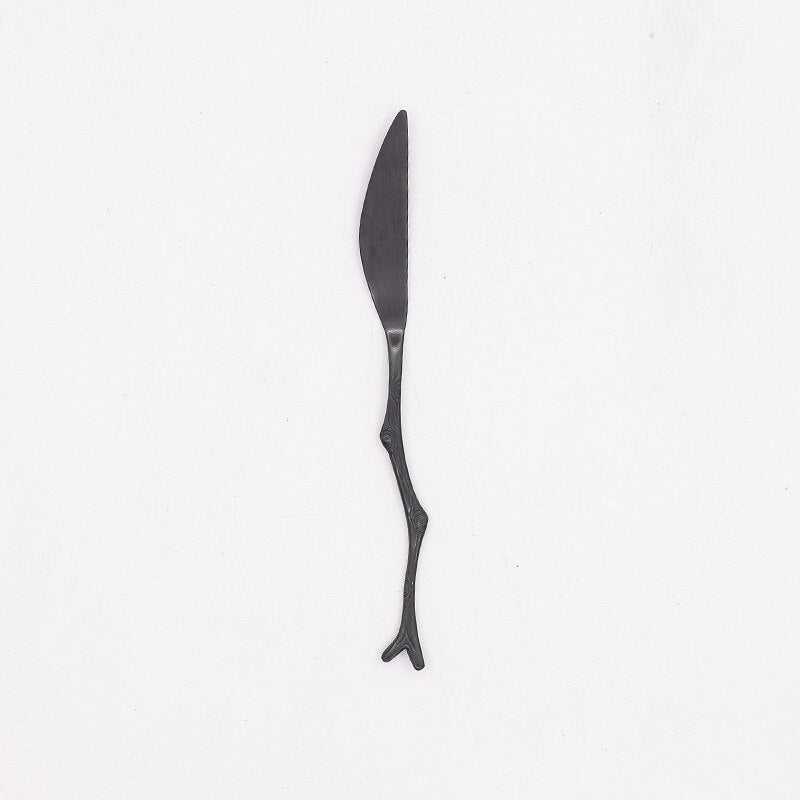 Branch Design Dessert Spoons and Forks Set