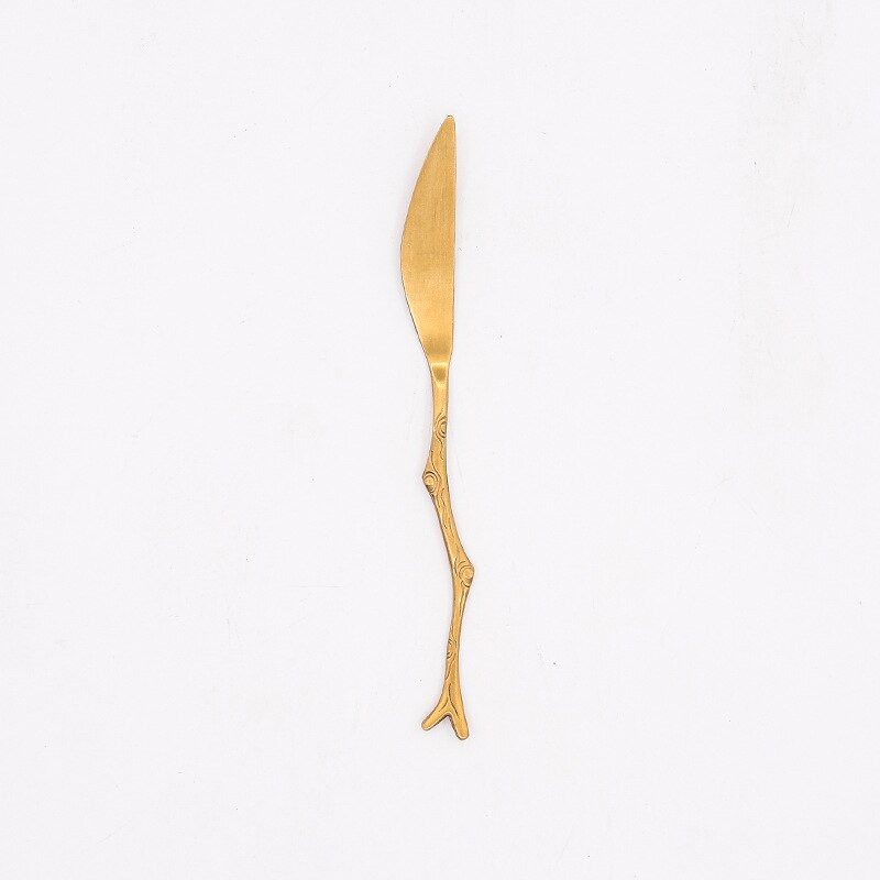 Branch Design Dessert Spoons and Forks Set