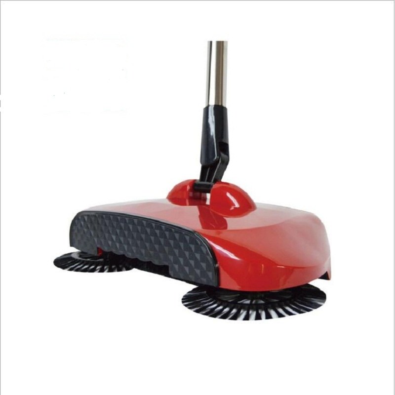 Hand Push Broom Sweeper with Stainless Steel Handle
