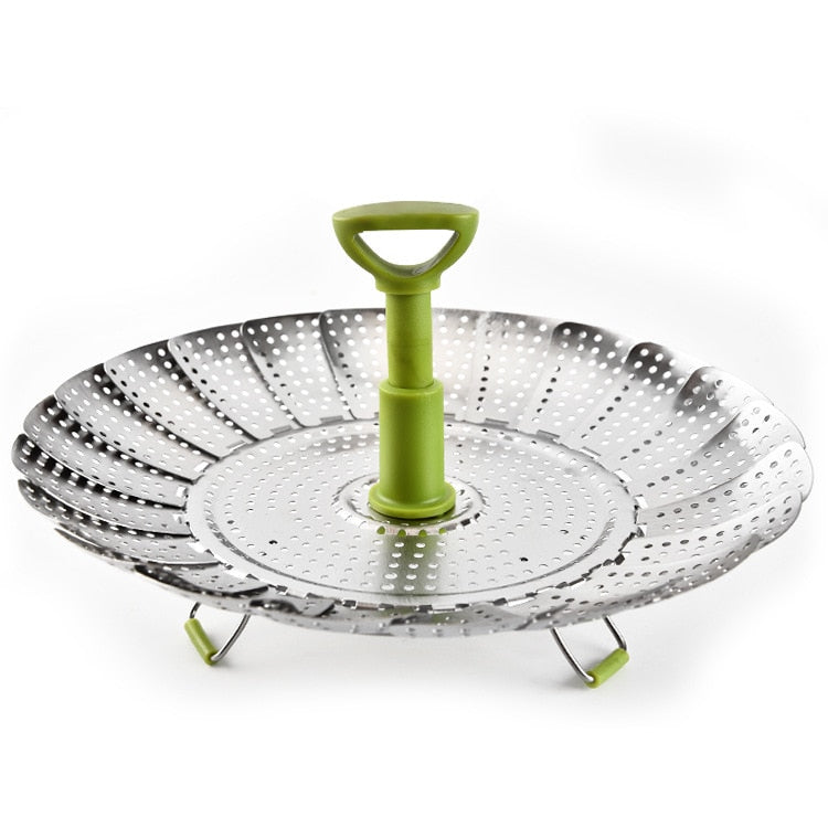Telescopic Stainless Steamer Basket, Fits 7-11 Inch Pots
