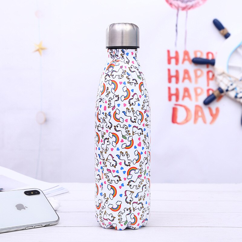 Stainless Steel Insulated Water Bottle 500ml Printed