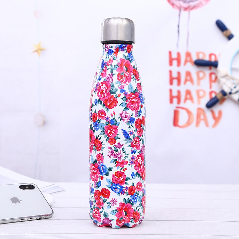 Stainless Steel Insulated Water Bottle 500ml Printed