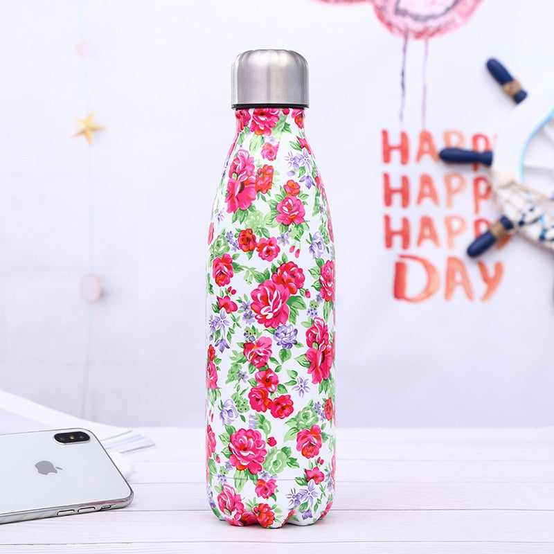 Stainless Steel Insulated Water Bottle 500ml Printed