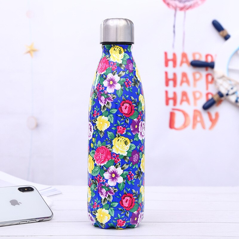 Stainless Steel Insulated Water Bottle 500ml Printed