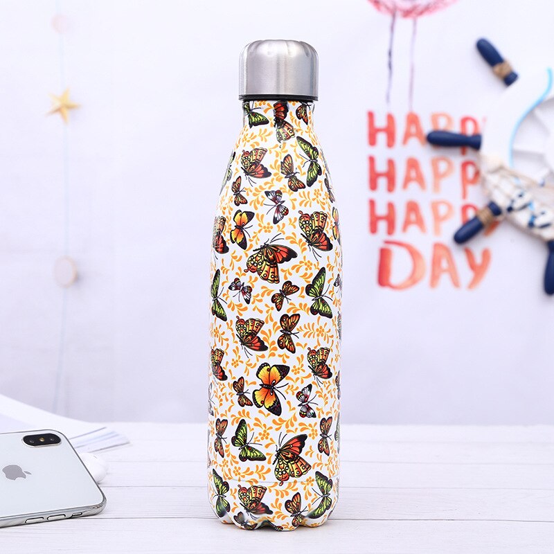Stainless Steel Insulated Water Bottle 500ml Printed