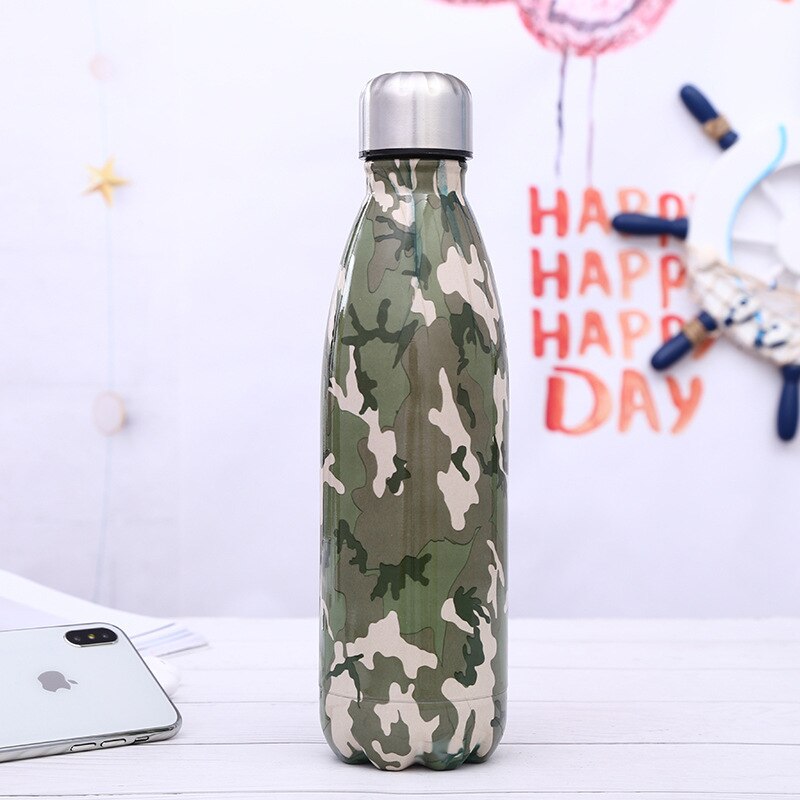 Stainless Steel Insulated Water Bottle 500ml Printed