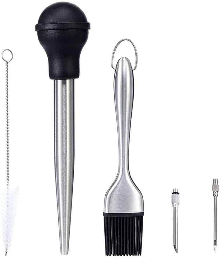 Stainless Steel Turkey Injector Marinade Baster Kit