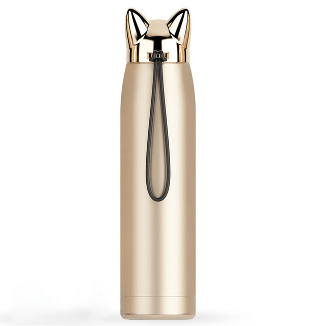 Fox Ear Stainless Steel Thermos Bottle, 320 ml