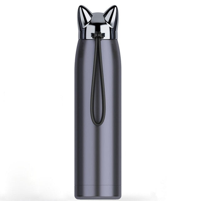 Fox Ear Stainless Steel Thermos Bottle, 320 ml