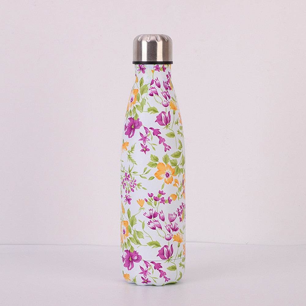 Vacuum Insulated Steel Water Bottle 500ml Fun Prints