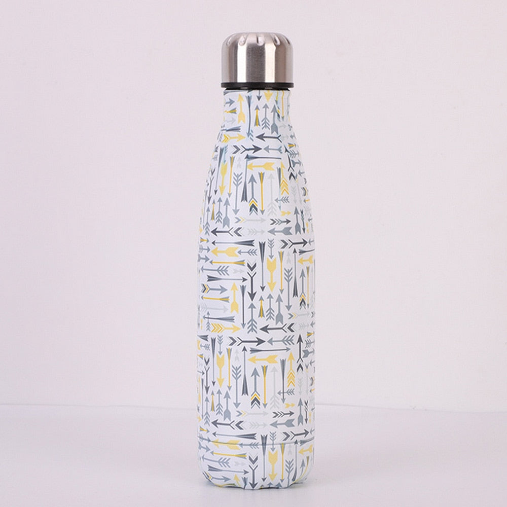 Vacuum Insulated Steel Water Bottle 500ml Fun Prints