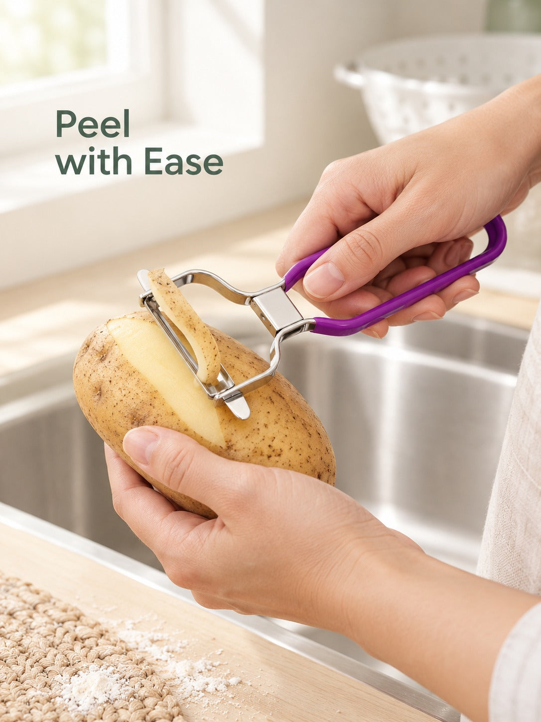 Stainless Steel Vegetable Peeler for Potatoes & Carrots