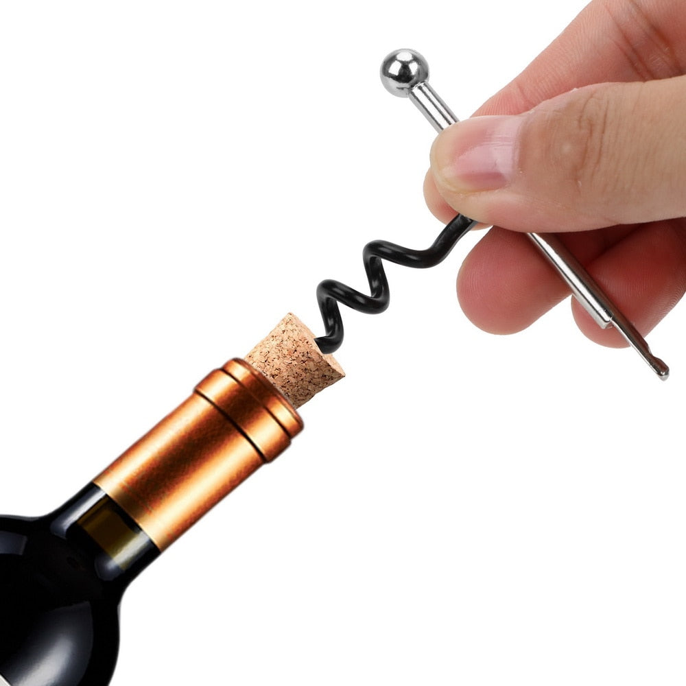 Wine Bottle Opener Keychain: Stainless Steel for Camping