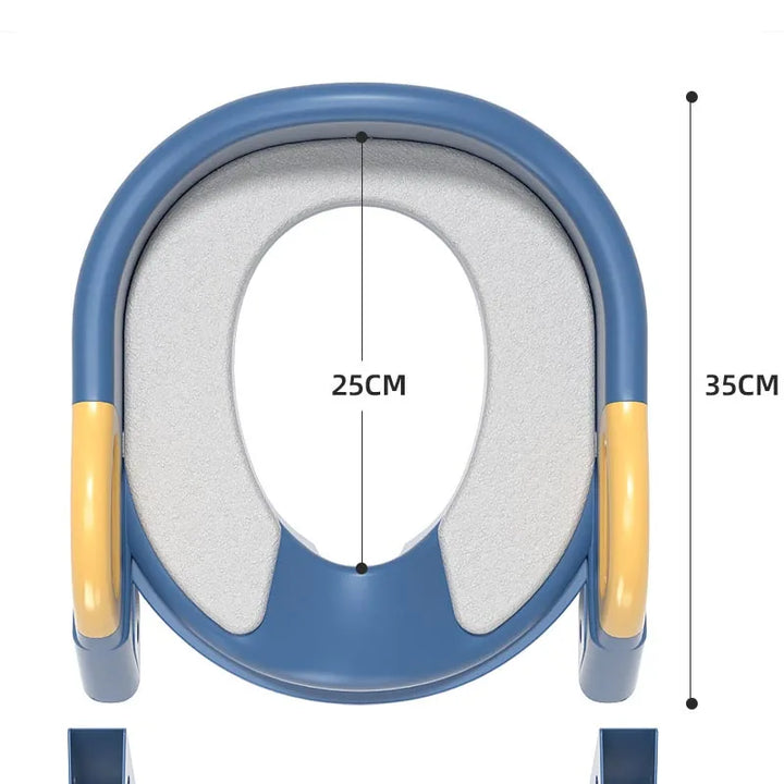 Children's Toilet Training Seat With Adjustable Safe Steps
