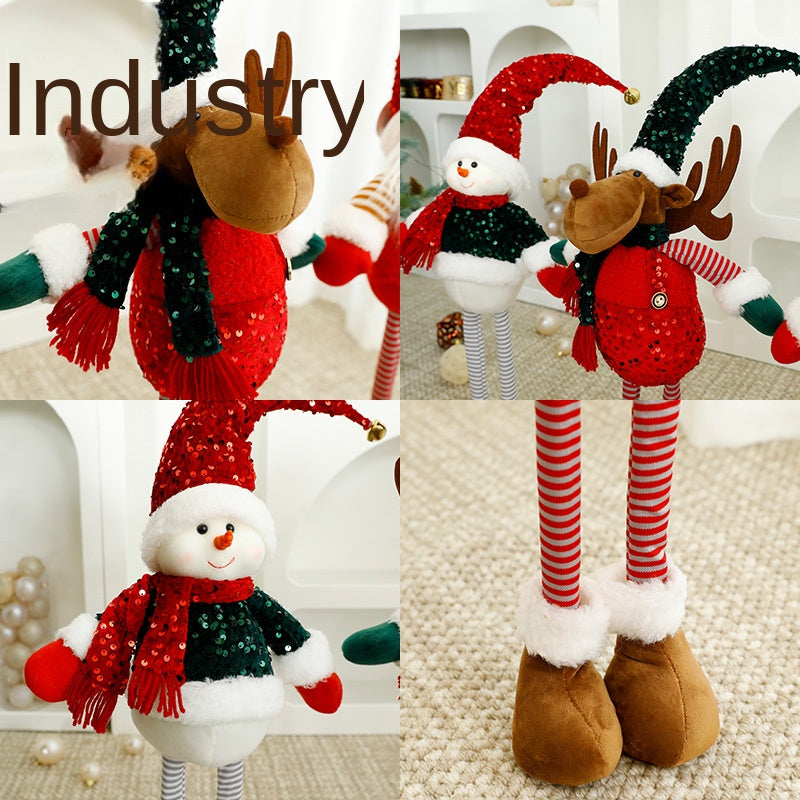 Christmas Standing Plush Dolls for Festive Displays
