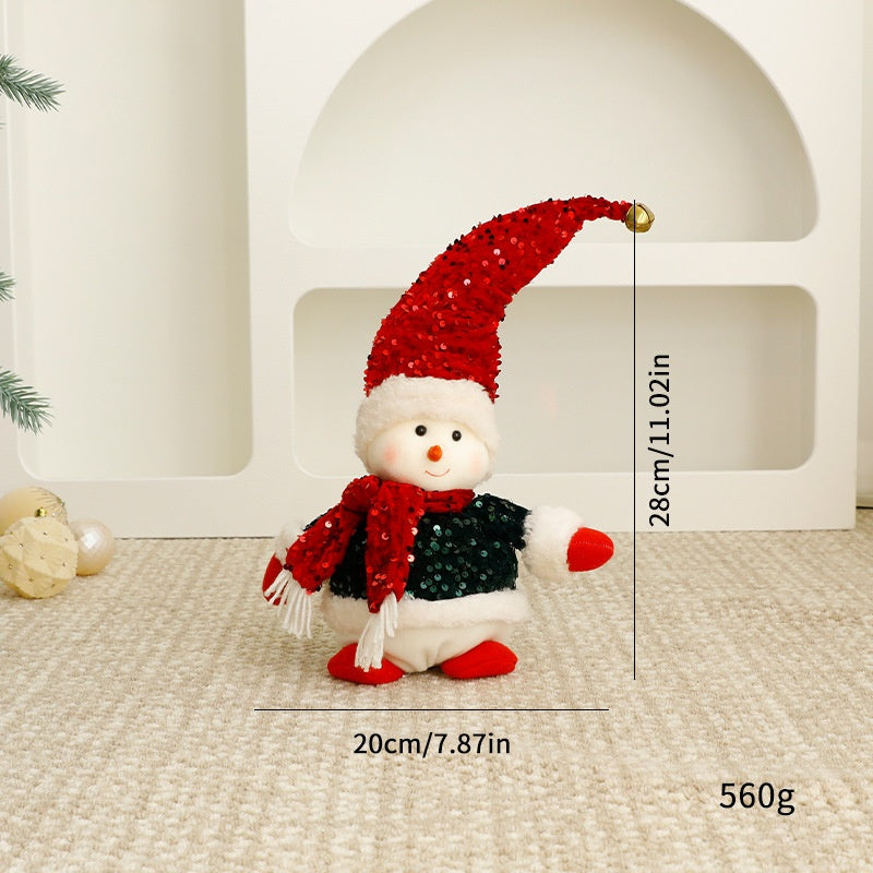 Christmas Standing Plush Dolls for Festive Displays
