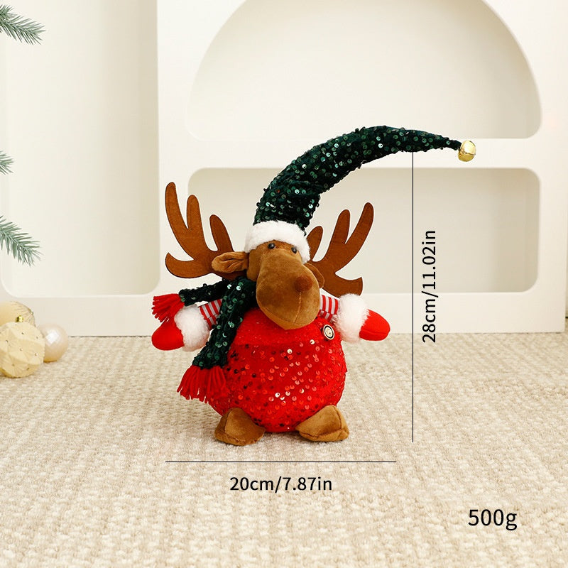 Christmas Standing Plush Dolls for Festive Displays