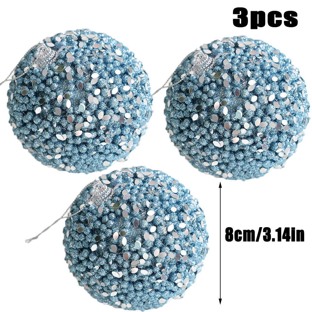 Blue Christmas Ornaments Set for Sparkling Holiday Trees