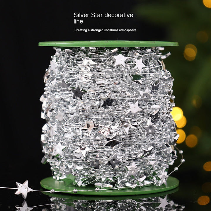 Star Bead Chain Christmas Craft Decoration Garland
