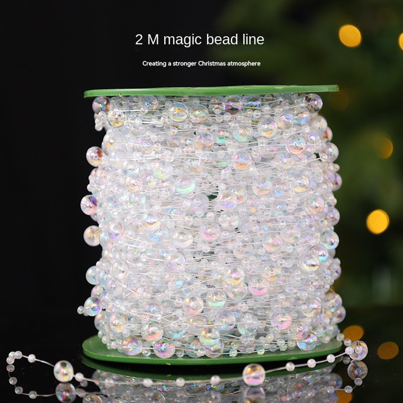 Star Bead Chain Christmas Craft Decoration Garland