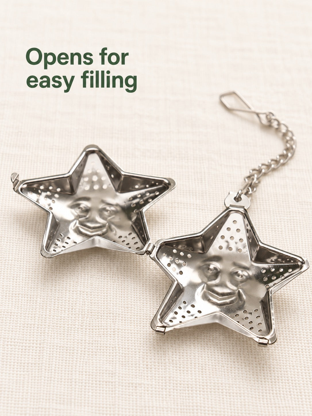 Star Tea Infuser Stainless Steel Loose Leaf Tea Strainer