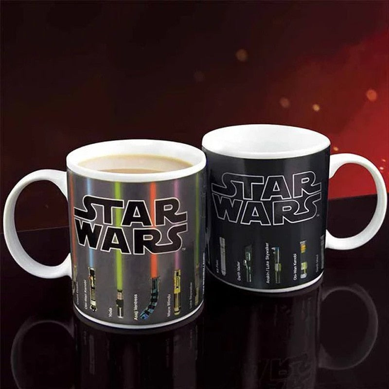 Star Wars Color Changing Mug: Lightsaber Reveal Hot Coffee