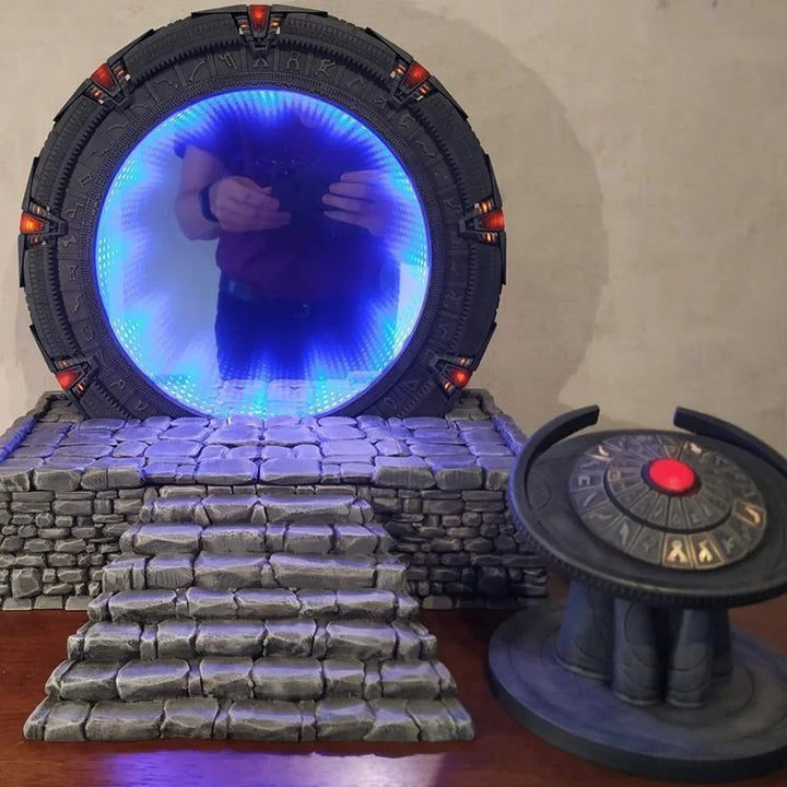 Stargate Luminous Display Ornament for Sci-Fi Shelves