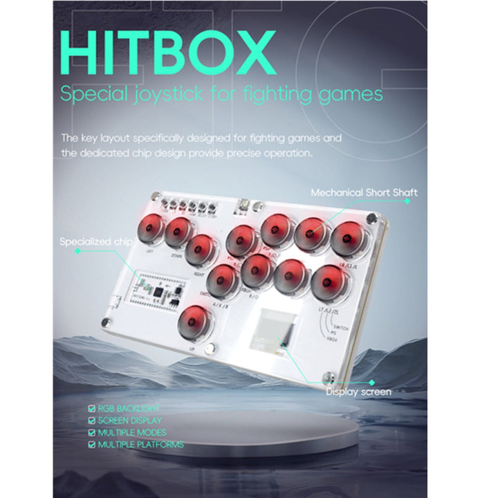 Hitbox Fighting Stick with Turbo for PS, Xbox, Switch