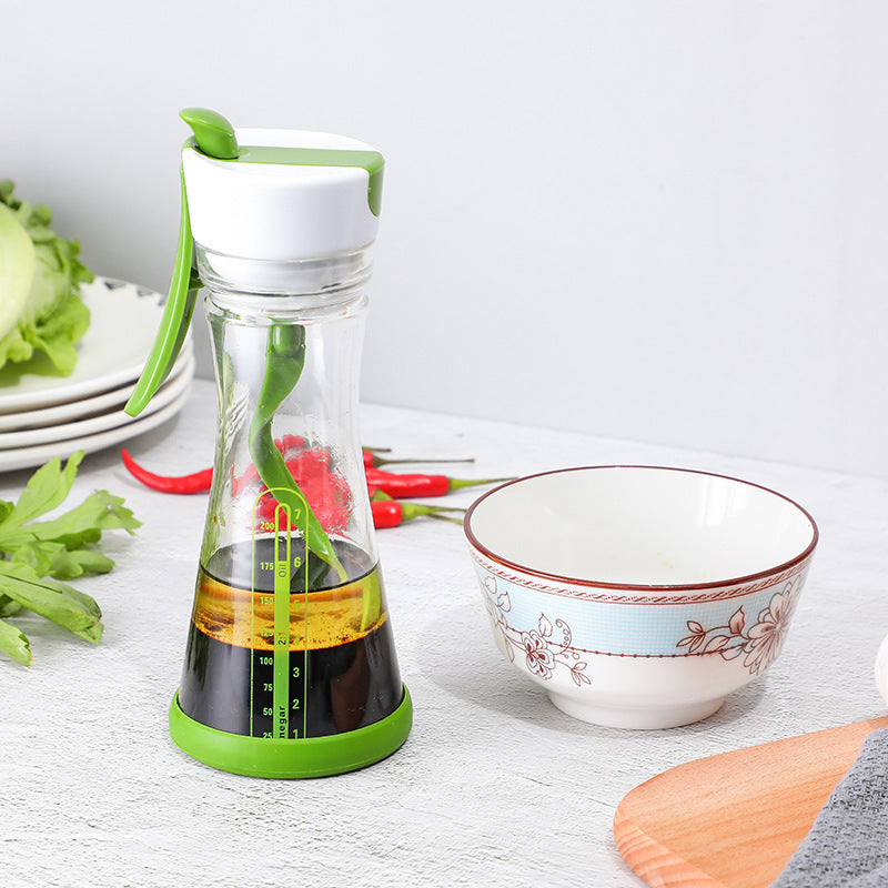 Salad Dressing Mixer Cup with Built-In Measuring Scale