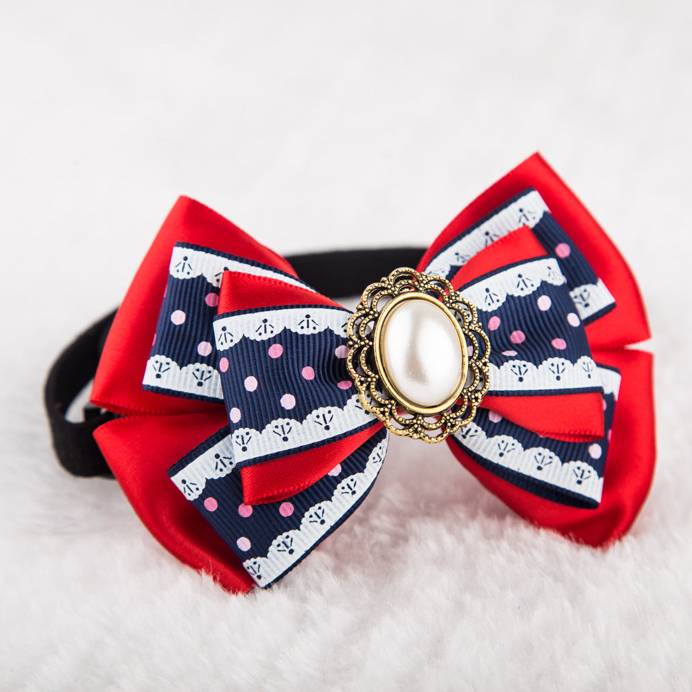 Adjustable Pet Bow Tie Collar for Photo-Ready Style